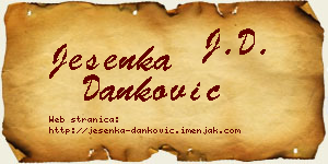 Jesenka Danković vizit kartica